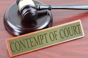 justice bench copntempt of court