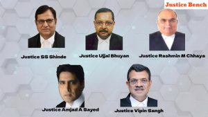Five judges were recommended for elevation as High Court Chief Justices by the Supreme Court collegium