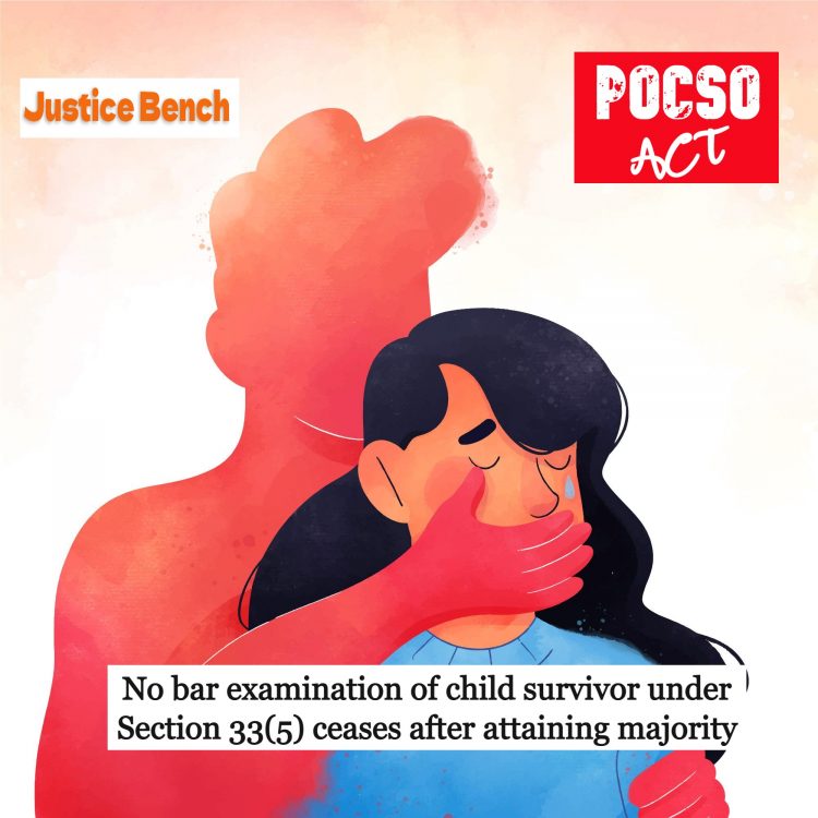 no bar examination of child survivor under Section 33(5) ceases after attaining majority